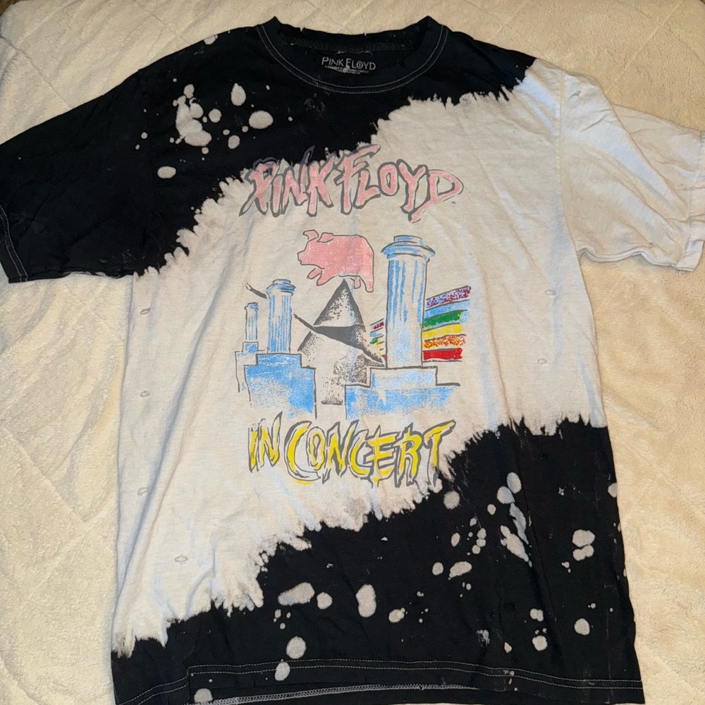 Pink Floyd Black and White Cotton Shirt
